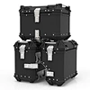 motorcycle top box with backrest